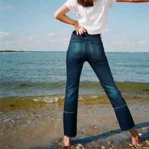 Super comfy stretchy cropped boot leg denim